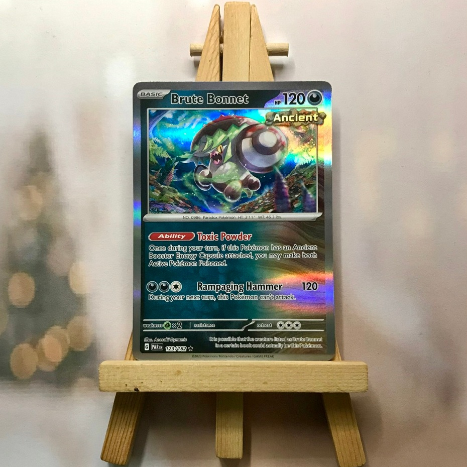 Pokemon Brute Bonnet - 123/182 - Holo Rare Reverse Holo-2 Pokemon Brute Bonnet - 123/182 - Holo Rare Reverse Holo-2