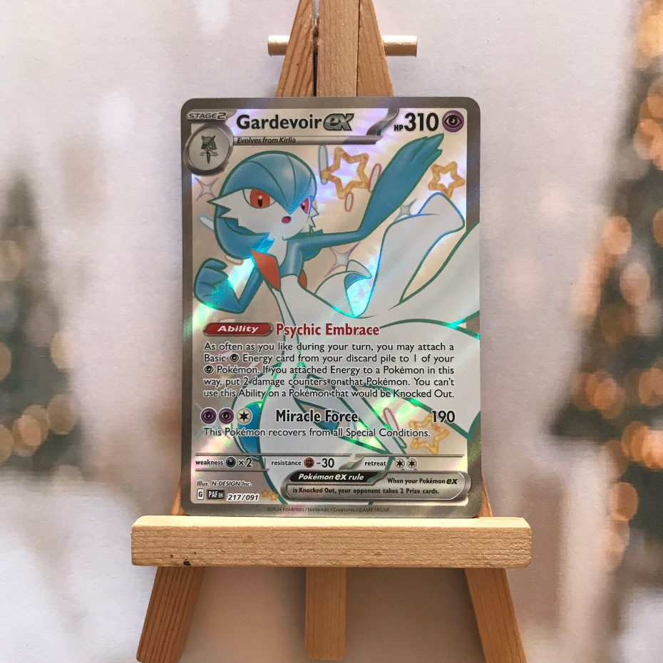 Thẻ hình Pokemon Gardevoir ex 217/091 - Lá bài lẻ Paldean Fates Shiny Ultra Rare tiếng Anh chính hãng