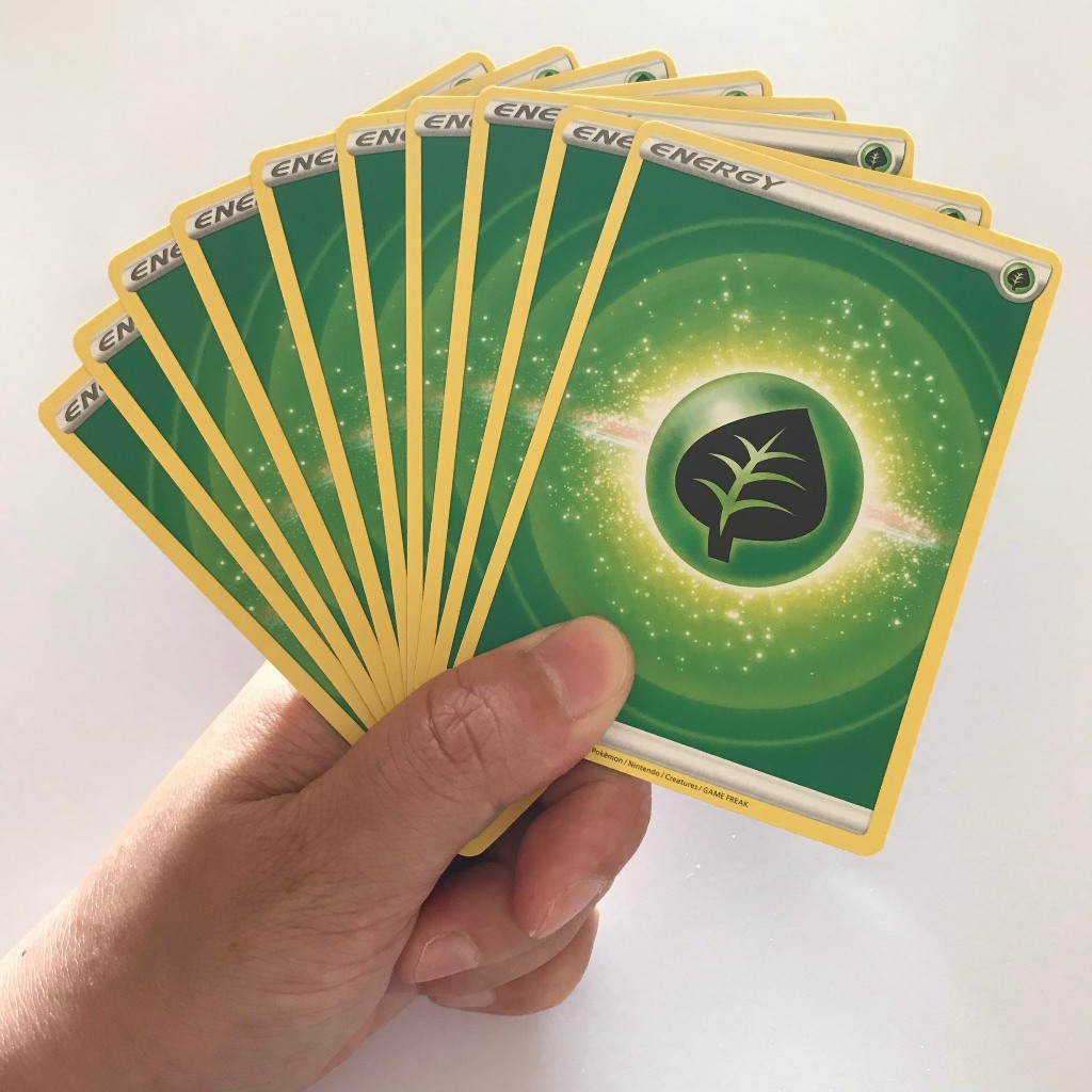 Gói 10 Thẻ Bài Hình Energy Pokemon - Lá Năng lượng từ Build Battle Stadium Box chính hãng