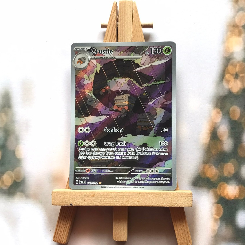 Thẻ hình Pokemon Crustle 183/182 - Lá bài lẻ Paradox Rift Illustration Rare tiếng Anh chính hãng