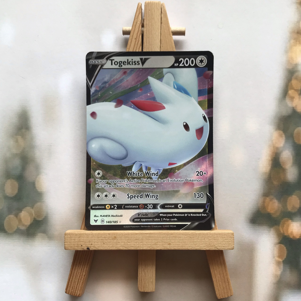 Thẻ hình Pokemon Togekiss V 140/185 - Lá bài lẻ Vivid Voltage Ultra Rare tiếng Anh chính hãng