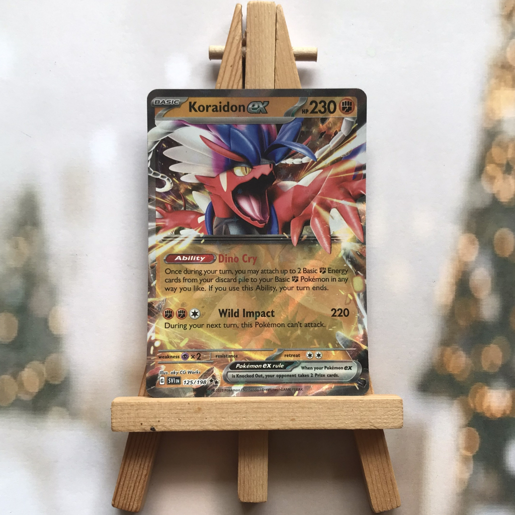 Thẻ hình Pokemon Koraidon ex 125/198 - Lá bài Scarlet & Violet Base Set Ultra Rare tiếng Anh chính hãng