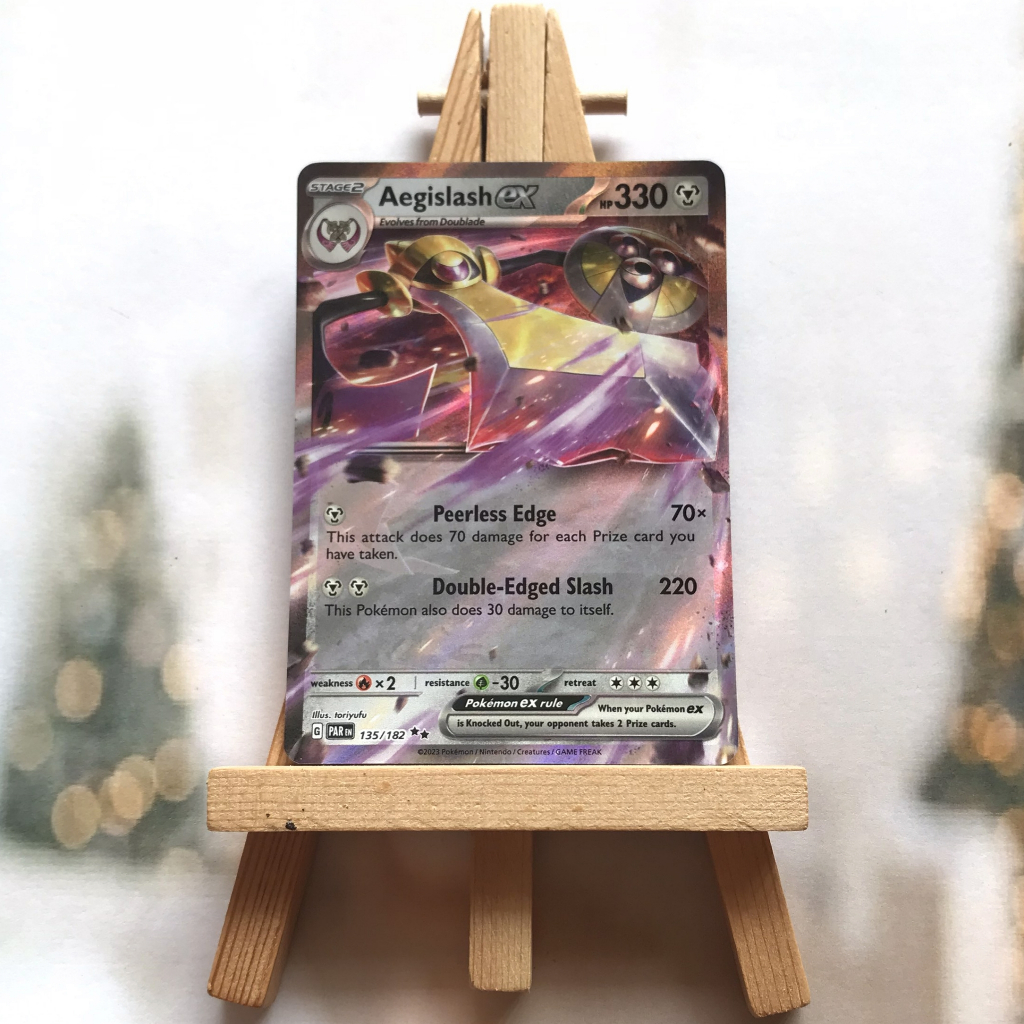 Thẻ hình Pokemon Aegislash ex 135/182 - Lá bài Scarlet & Violet: Paradox Rift Ultra Rare tiếng Anh chính hãng
