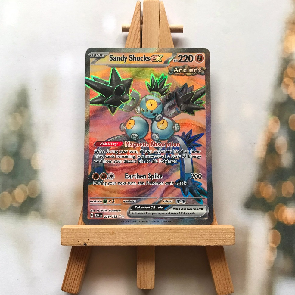 Thẻ hình Pokemon Sandy Shocks ex 228/182 - Lá bài lẻ Paradox Rift Full Art Secret Rare tiếng Anh chính hãng