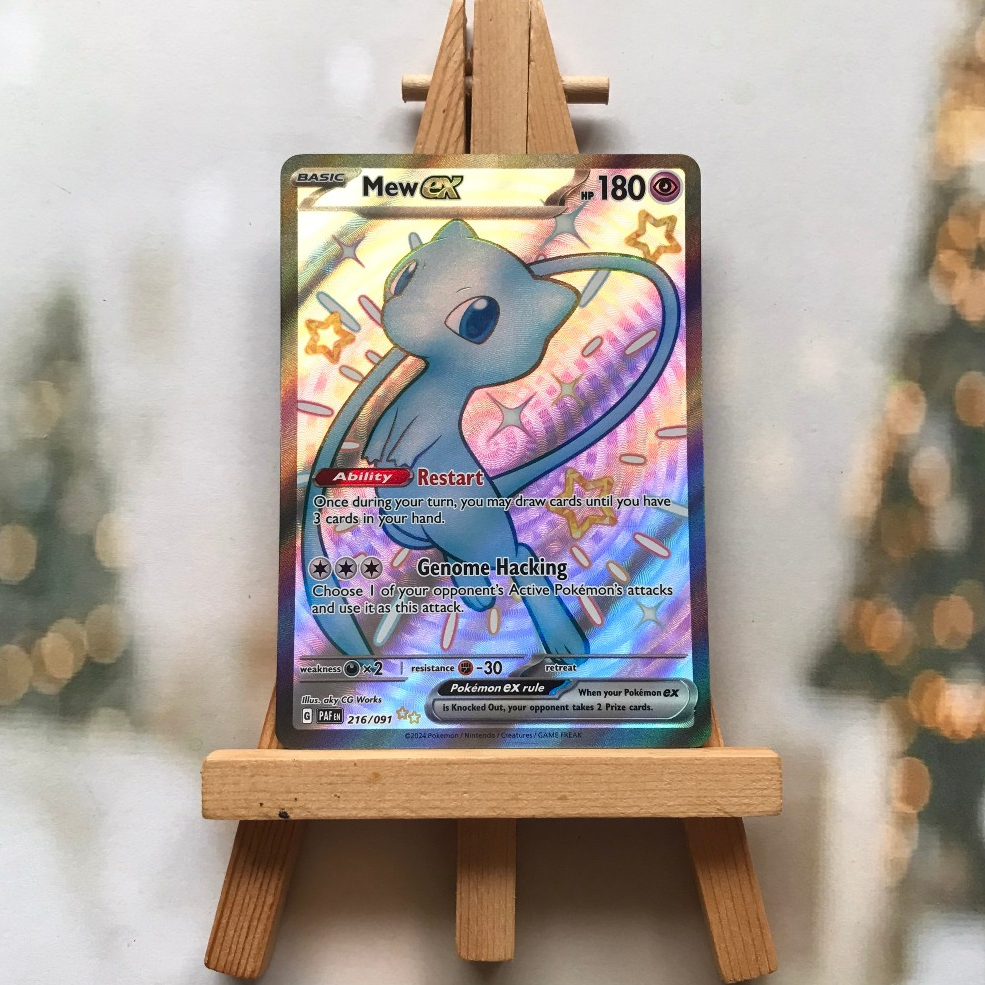 Thẻ hình Pokemon Mew ex 216/091 - Lá bài lẻ Paldean Fates Shiny Ultra Rare tiếng Anh chính hãng