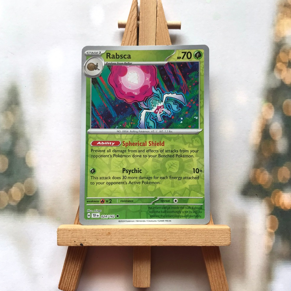 Thẻ hình Pokemon Rabsca 024/162 - Lá bài lẻ Temporal Forces Uncommon Reverse Holo tiếng Anh chính hãng