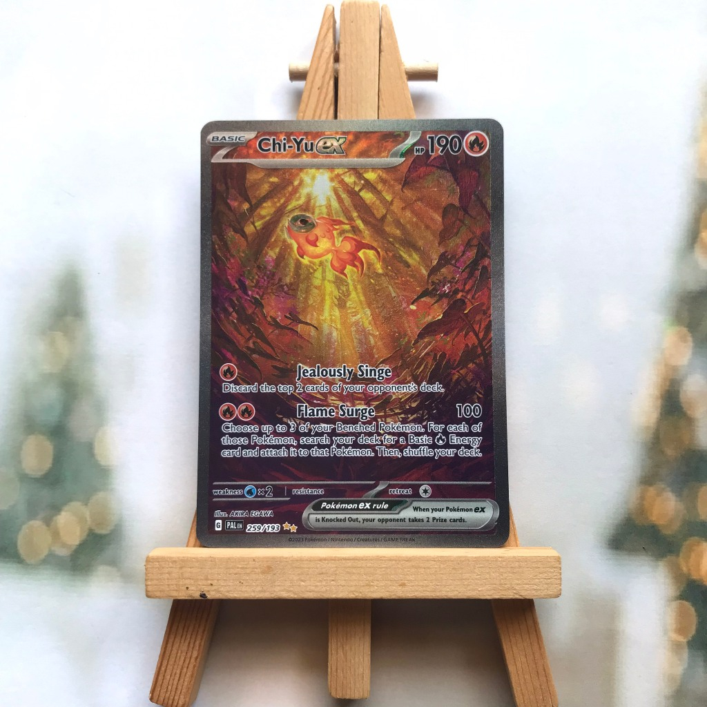 Thẻ hình Pokemon Chi-Yu ex 259/193 - Lá bài Scarlet&Violet: Paldea Evolved Special Illustrion Rare tiếng Anh chính hãng