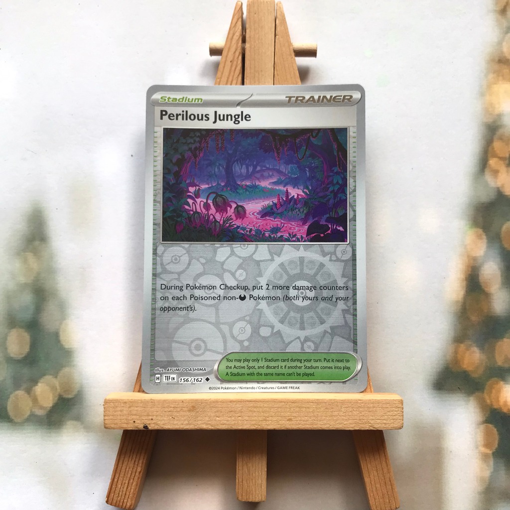 Thẻ hình Pokemon Perilous Jungle 156/162 - Lá bài lẻ Temporal Forces Uncommon Reverse Holo tiếng Anh chính hãng