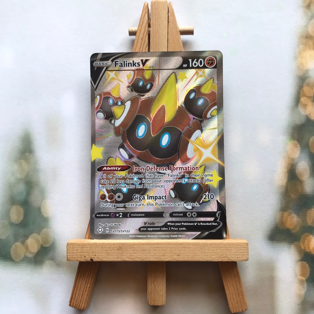 Thẻ hình Pokemon Falinks V SV115/SV122 - Lá bài lẻ Shiny Rare tiếng Anh chính hãng