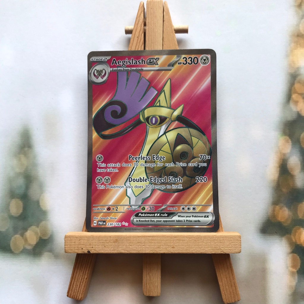 Thẻ hình Pokemon Aegislash ex 230/182 - Lá bài lẻ Paradox Rift Full Art Secret Rare tiếng Anh chính hãng
