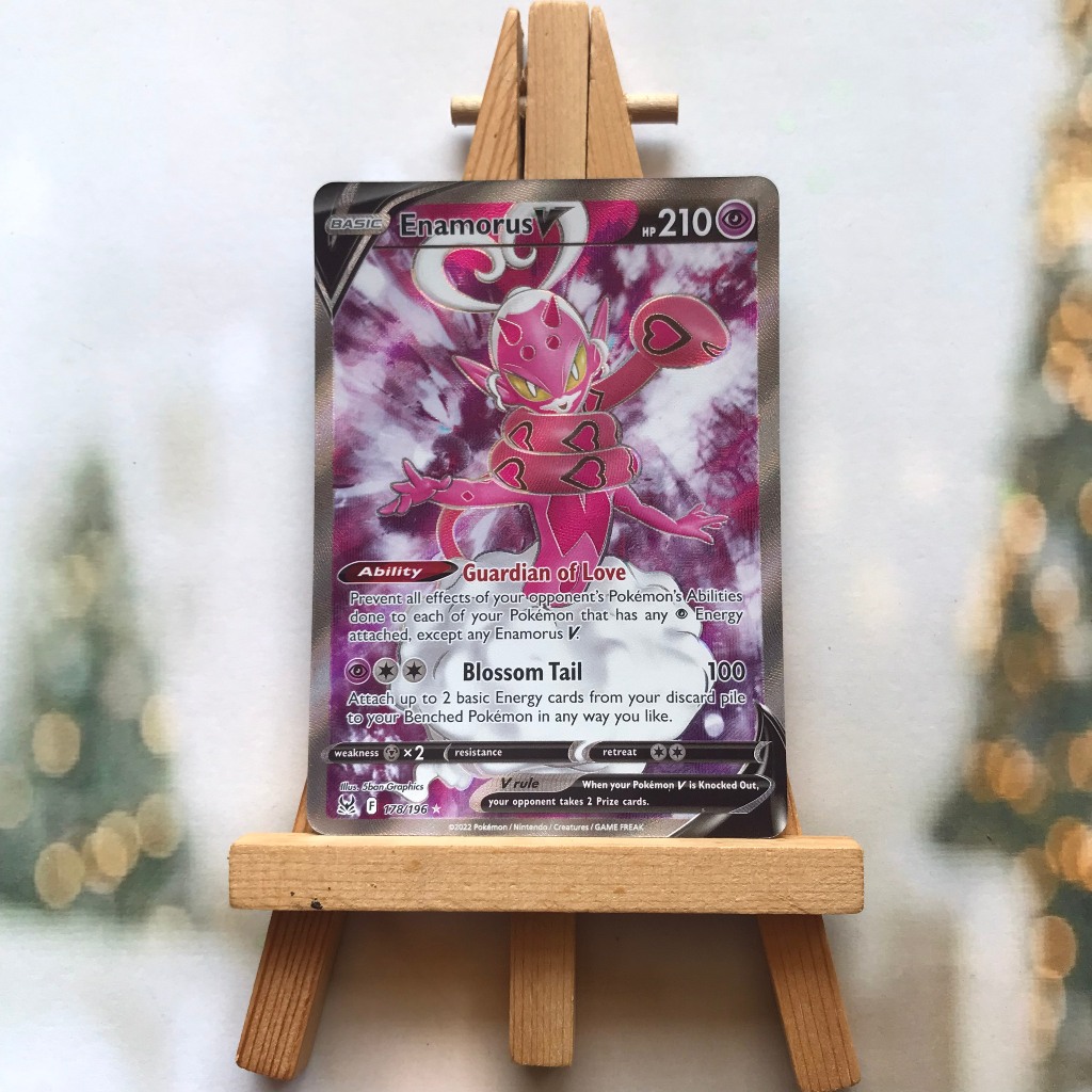 Thẻ hình Pokemon Enamorus V 178/196 - Lá bài lẻ Lost Origin Full Art Ultra Rare tiếng Anh chính hãng