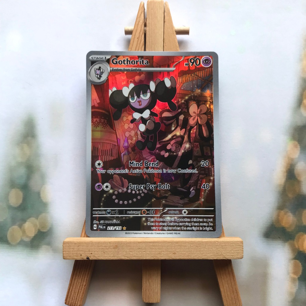 Thẻ hình Pokemon Gothorita 213/193 - Lá bài lẻ Paldea Evolved Illustration Rare tiếng Anh chính hãng