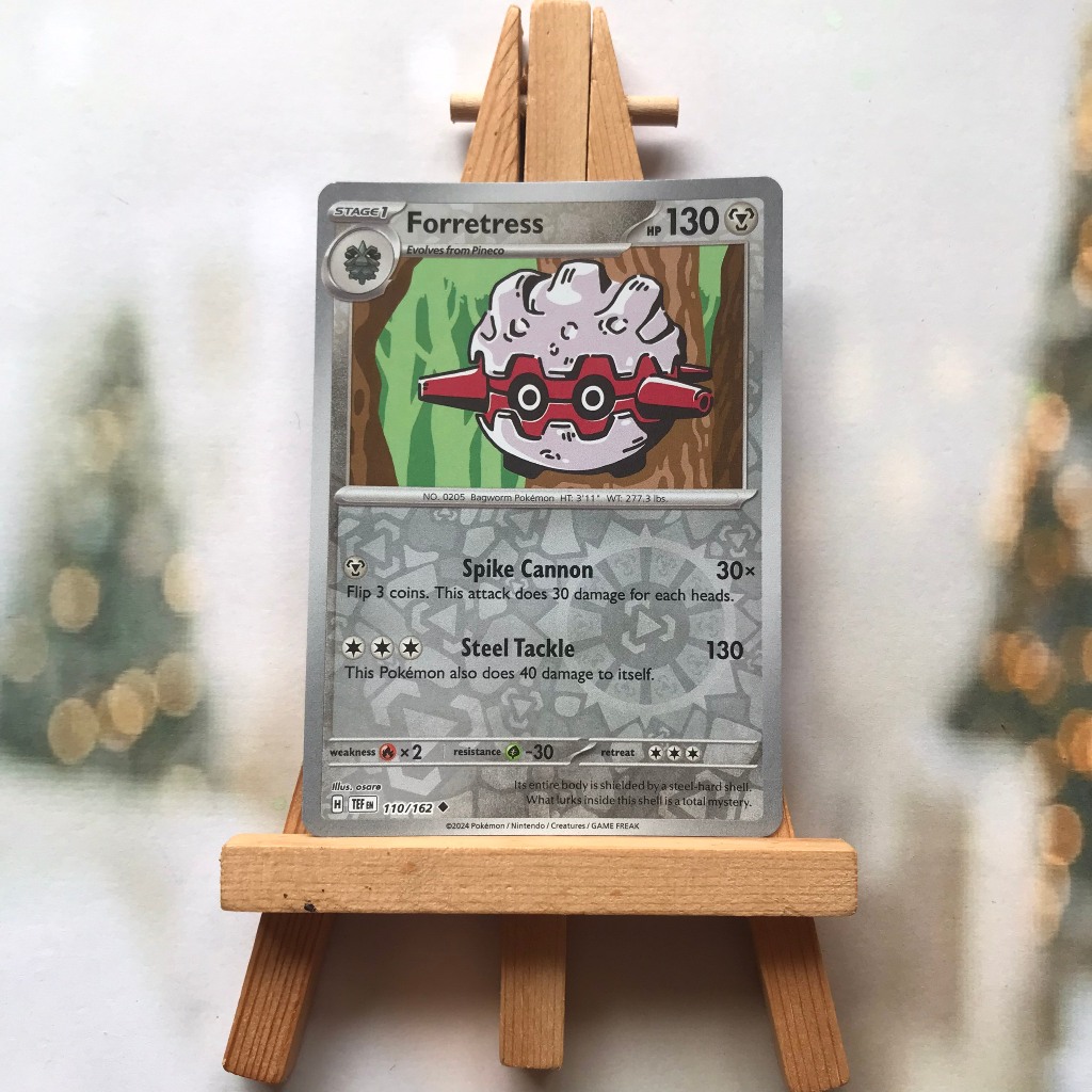 Thẻ hình Pokemon Forretress 110/162 - Lá bài lẻ Temporal Forces Uncommon Reverse Holo tiếng Anh chính hãng