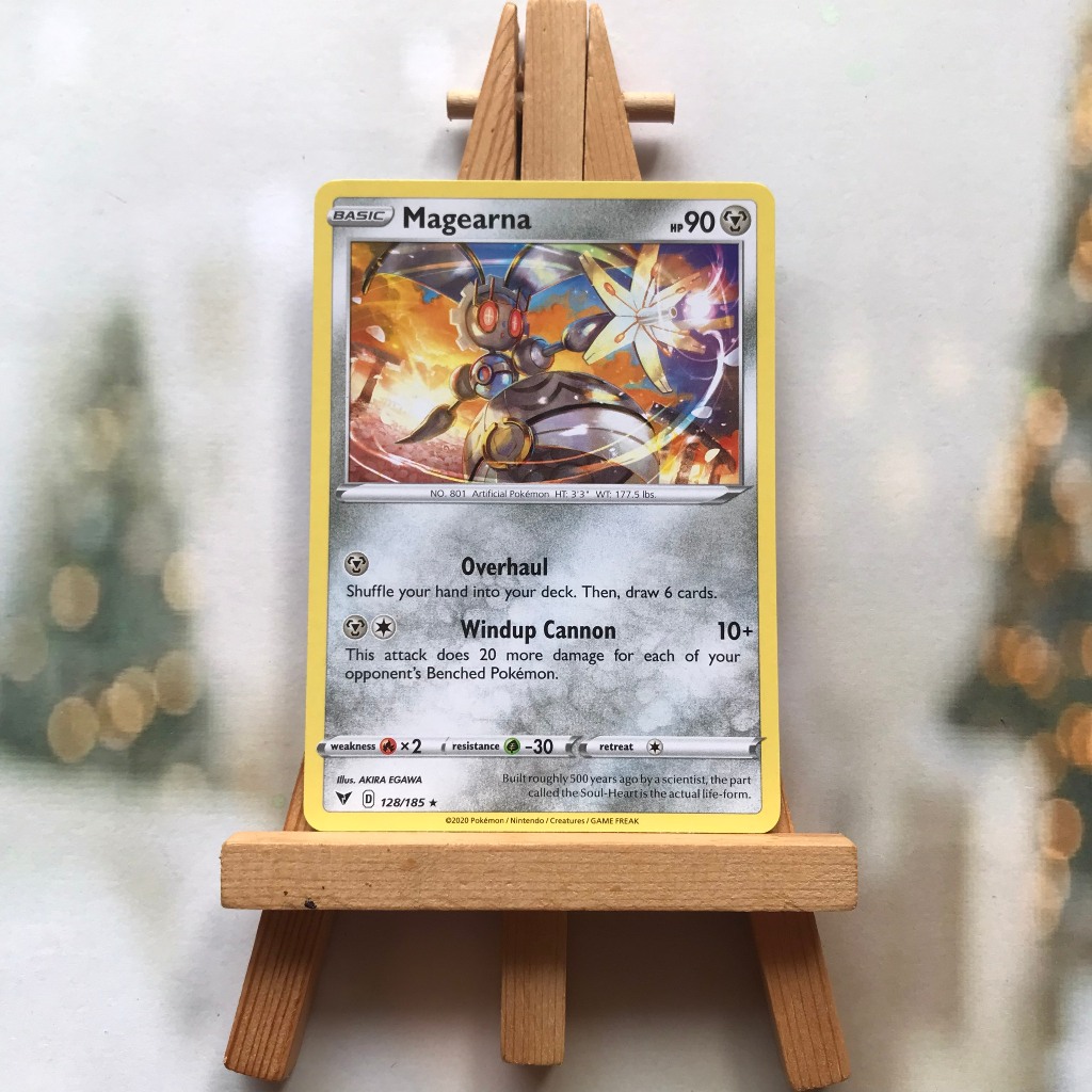 Thẻ hình Pokemon Magearna 128/185 - Lá bài lẻ  Vivid Voltage Rare Reverse Holo tiếng Anh chính hãng