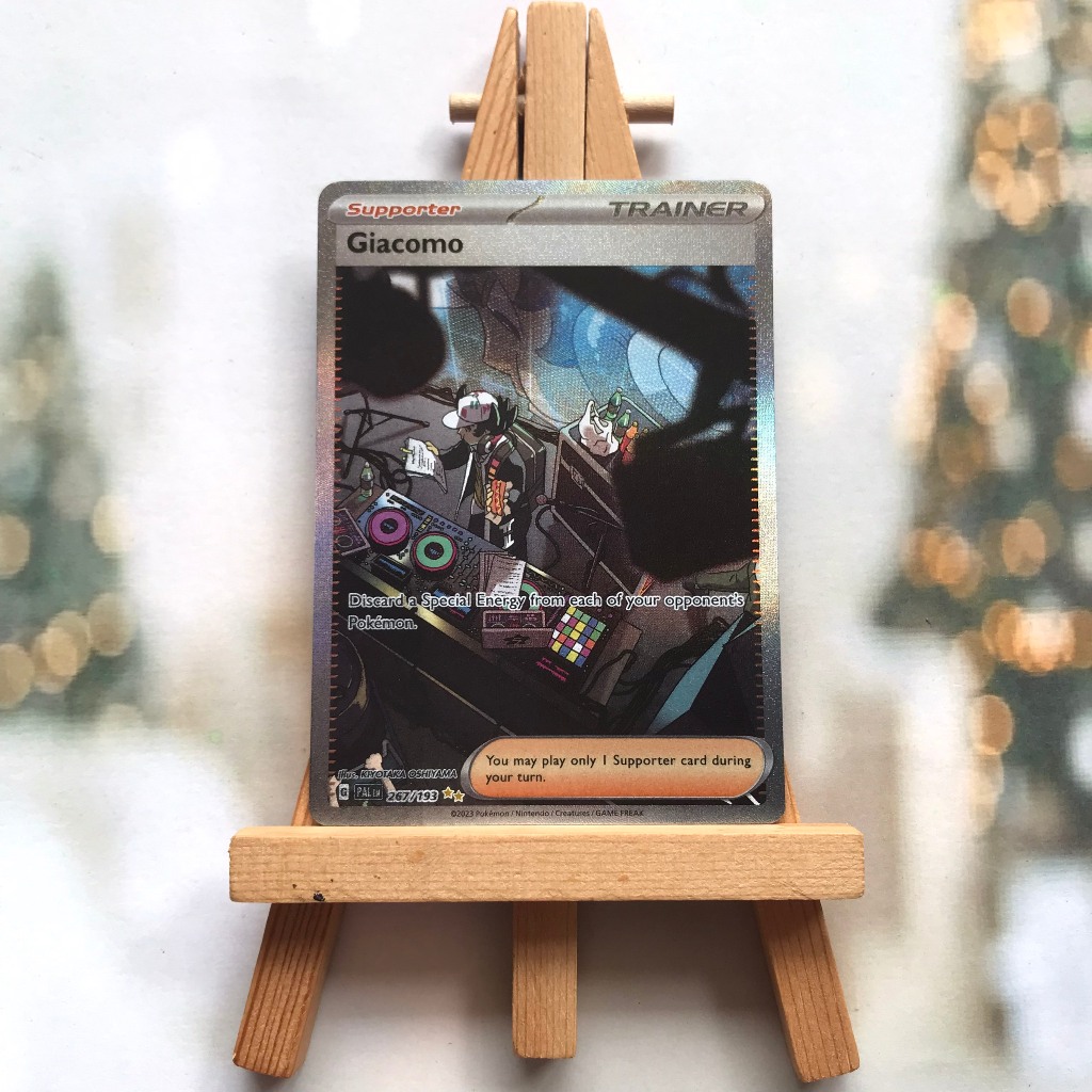 Thẻ hình Pokemon Giacomo 267/193 - Lá bài lẻ Scarlet&Violet: Paldea Evolved Special Illustrion Rare tiếng Anh chính hãng