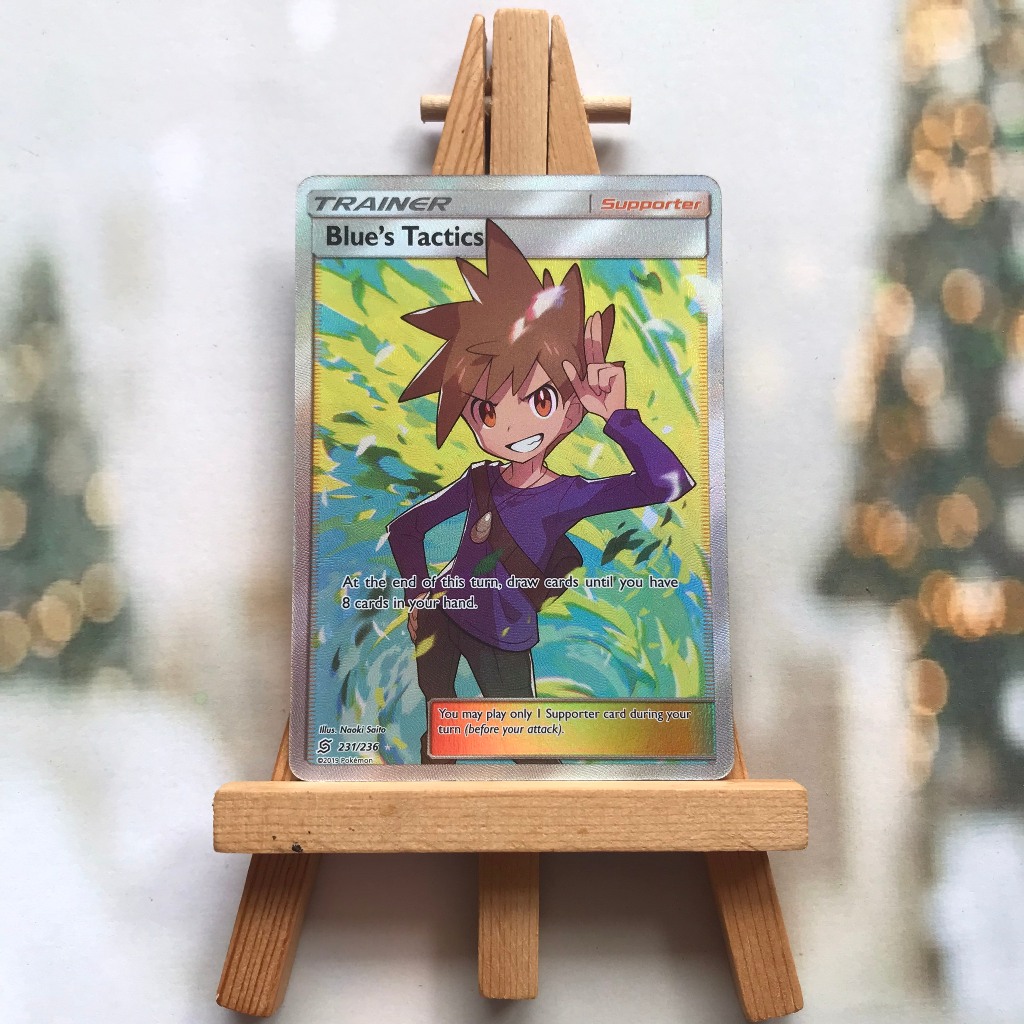 Thẻ hình Pokemon Blue's Tactics 231/236 - Lá bài lẻ Full Art Ultra Rare tiếng Anh chính hãng