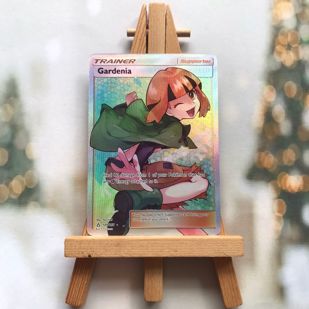 Thẻ hình Pokemon Gardenia 149/156 - Lá bài lẻ Full Art Ultra Rare tiếng Anh chính hãng