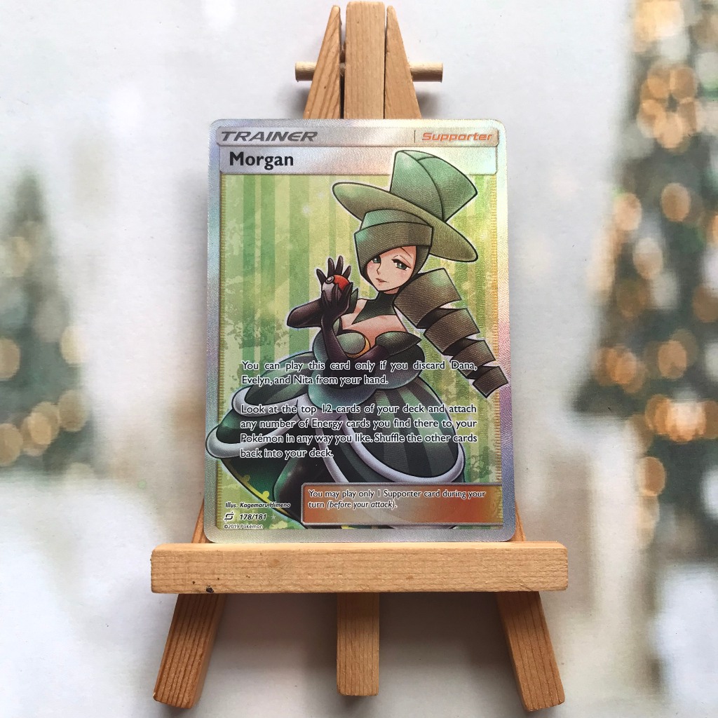 Thẻ hình Pokemon Morgan 178/181 - Lá bài lẻ Full Art Ultra Rare tiếng Anh chính hãng