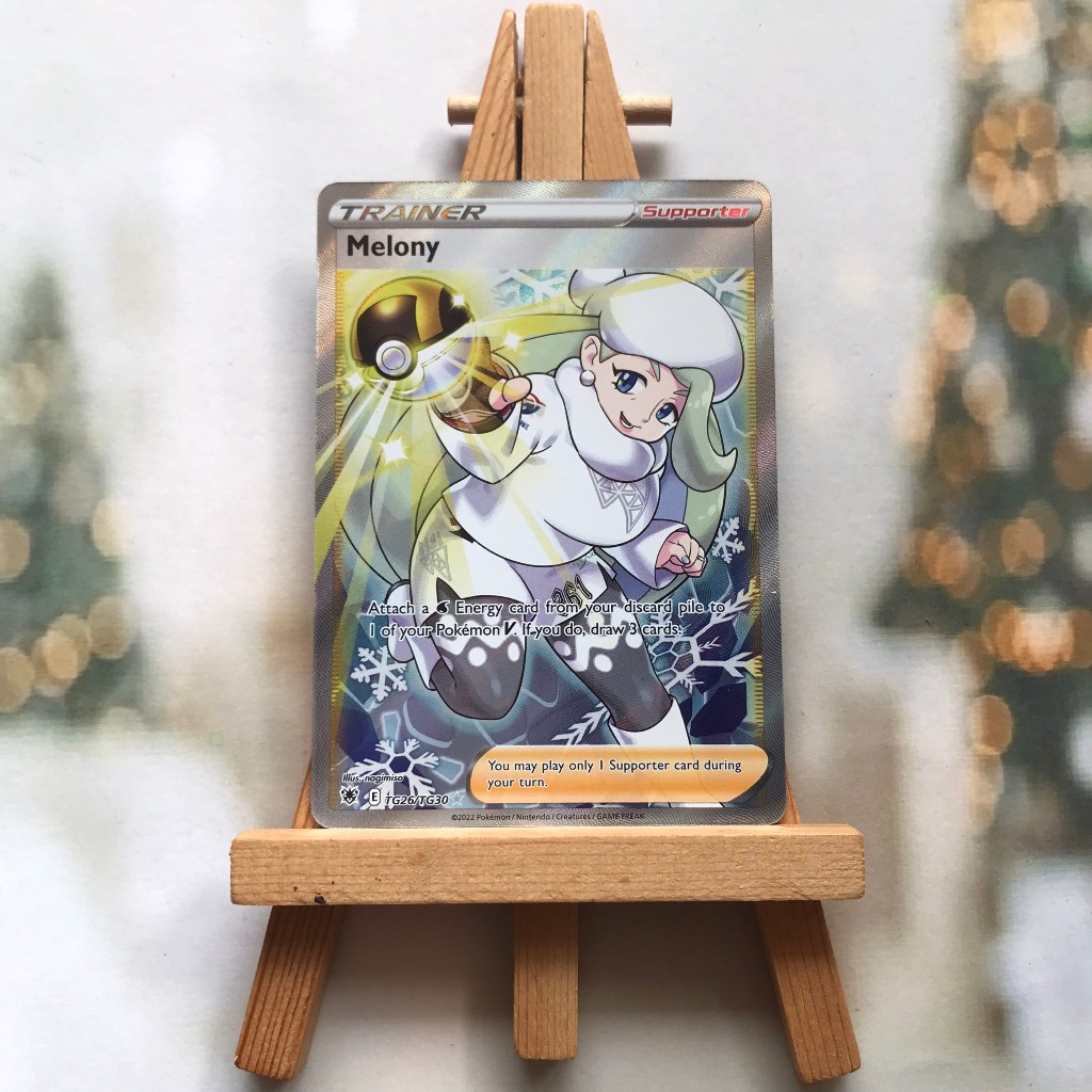 Thẻ hình Pokemon Melony TG26/TG30 - Lá bài lẻ Full Art Ultra Rare tiếng Anh chính hãng