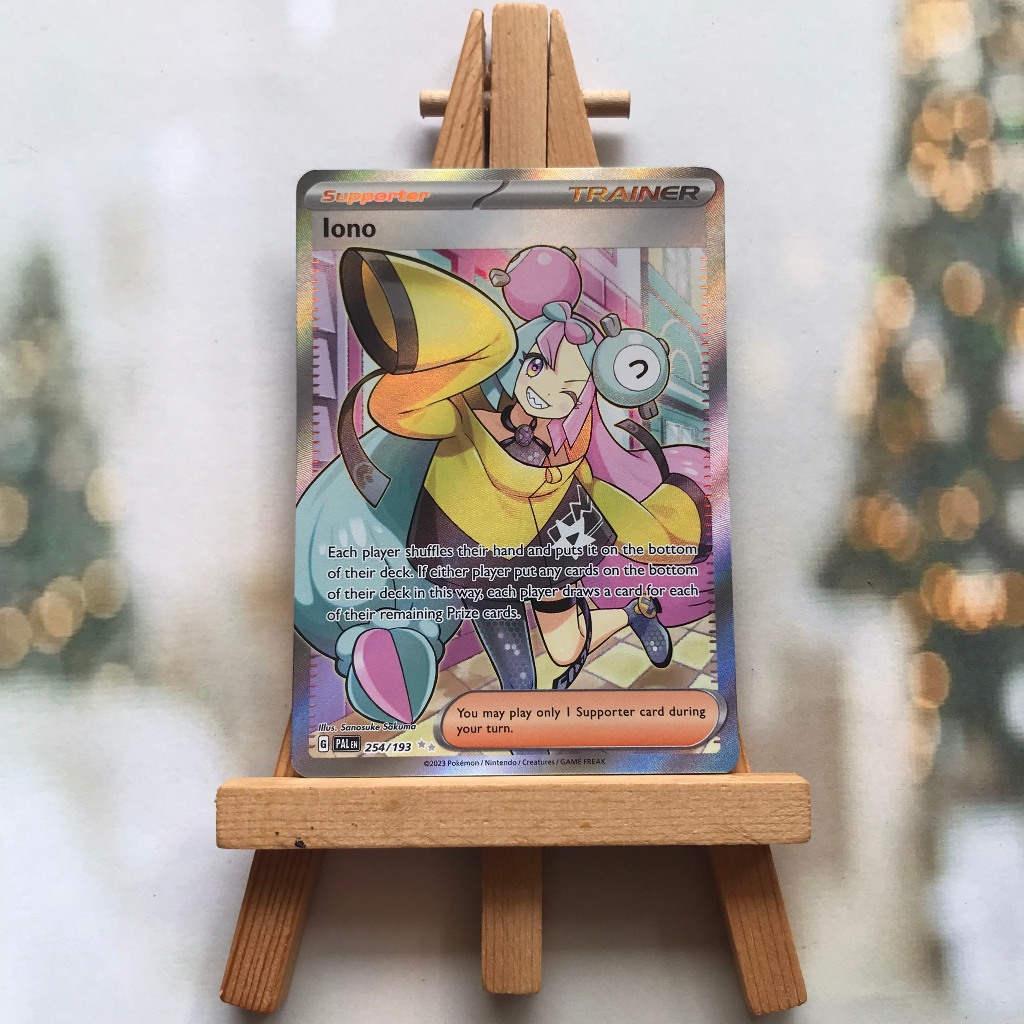 Thẻ hình Pokemon Iono 254/193 - Lá bài lẻ Paldea Evolved Full Art Secret Rare tiếng Anh chính hãng