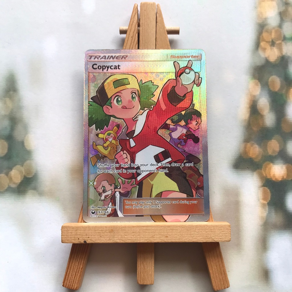 Thẻ hình Pokemon Copycat 163/168 - Lá bài lẻ Full Art Ultra Rare tiếng Anh chính hãng