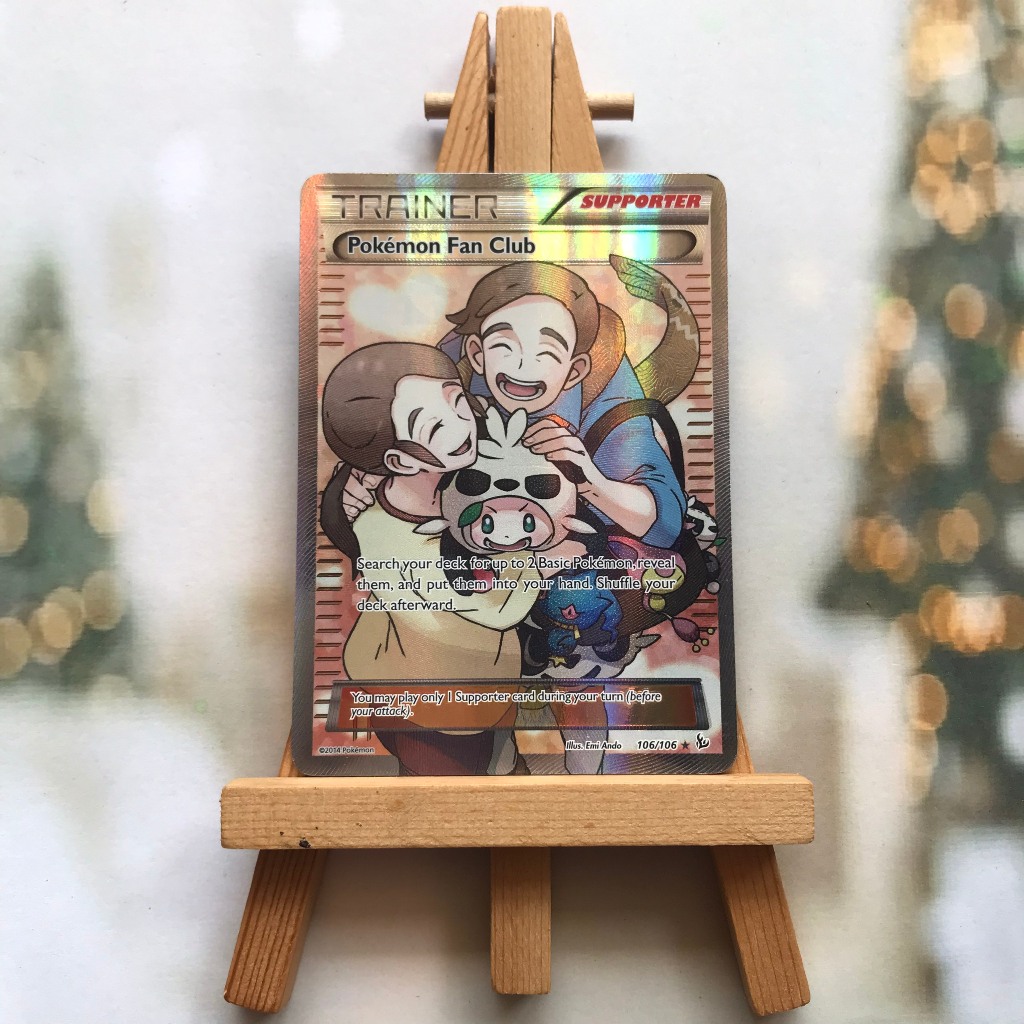 Thẻ hình Pokemon Fan Club 106/106 - Lá bài lẻ XY: Flashfire Full Art Ultra Rare tiếng Anh chính hãng