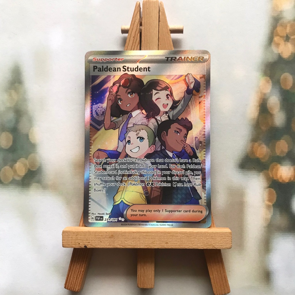 Thẻ hình Pokemon Paldean Student 231/091 - Lá bài Scarlet & Violet: Paldean Fates Illustration Rare tiếng Anh chính hãng
