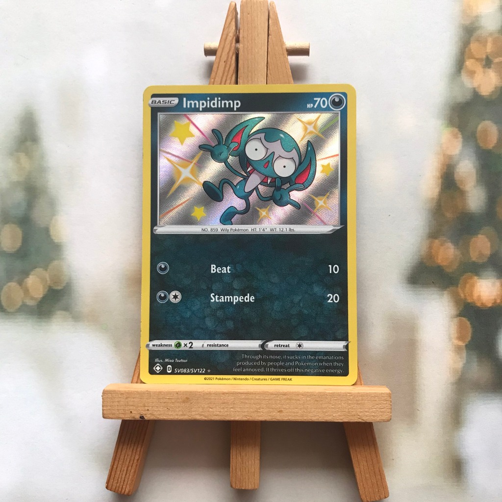 Thẻ hình Pokemon Impidimp SV83/SV122 - Lá bài lẻ Shiny Rare tiếng Anh chính hãng