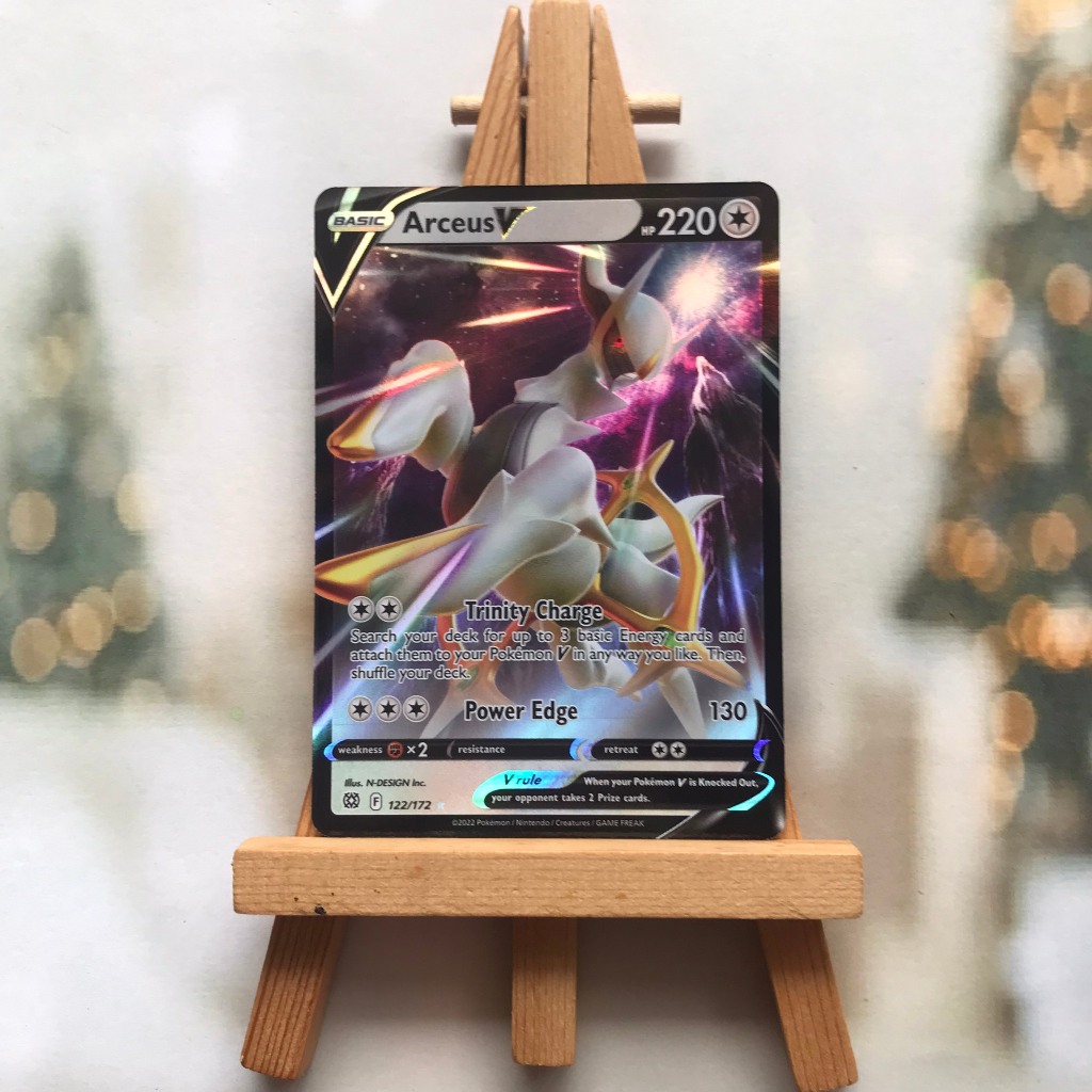 Thẻ hình Pokemon Arceus V 122/172 - Lá bài Sword & Shield: Brilliant Stars Ultra Rare tiếng Anh chính hãng