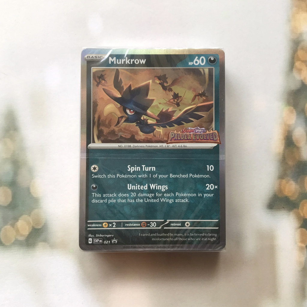 Gói 40 Thẻ Hình Pokemon Paldea Evolved Deck ready-to-play (seal) - Túi lá bài từ Hộp Build & Battle Stadium chính hãng