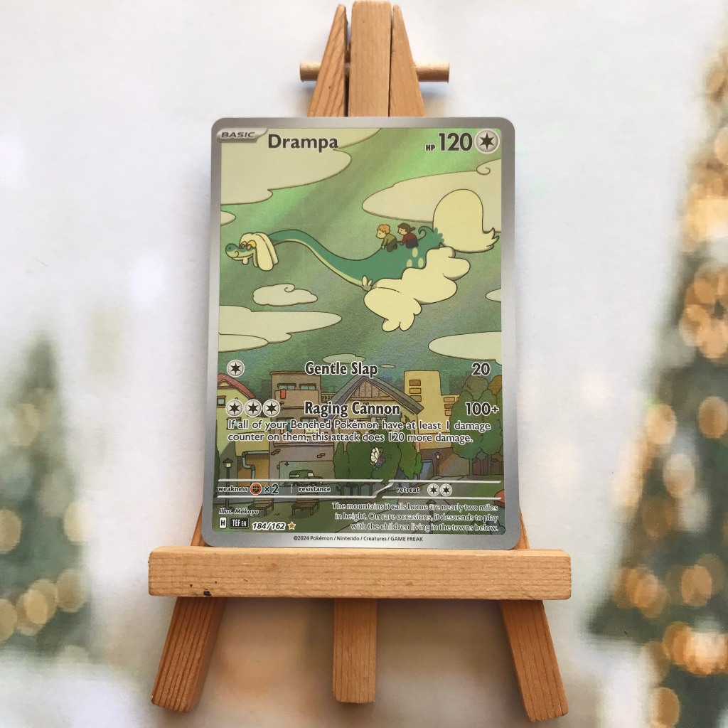 Thẻ hình Pokemon Drampa 184/162 - Lá bài lẻ Scarlet and Violet Twilight MasqueradeIllustration Rare tiếng Anh chính hãng