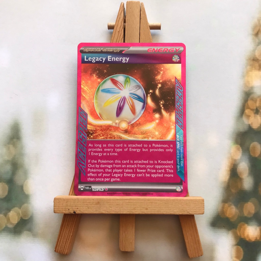 Thẻ hình Pokemon Legacy Energy 167/167 - Lá bài lẻ Twilight Masquerade Ace Spec Rare tiếng Anh chính hãng