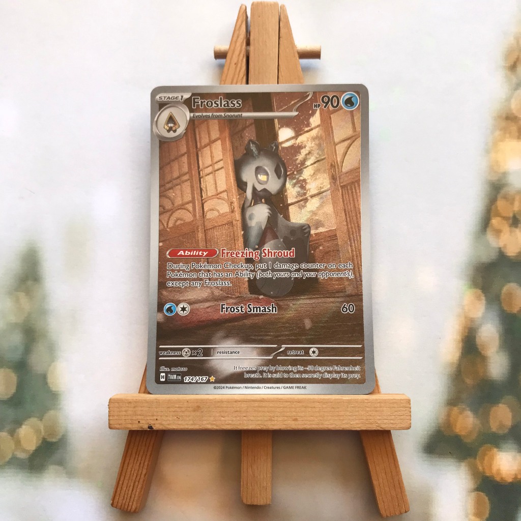 Thẻ hình Pokemon Froslass 174/167 - Lá bài lẻ Twilight Masquerade Illustration Rare tiếng Anh chính hãng