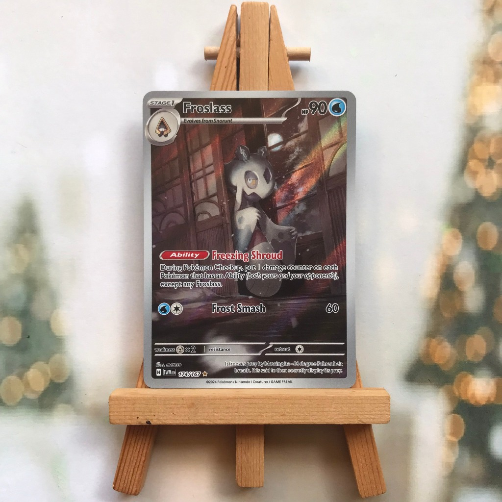 Thẻ hình Pokemon Froslass 174/167 - Lá bài lẻ Twilight Masquerade Illustration Rare tiếng Anh chính hãng