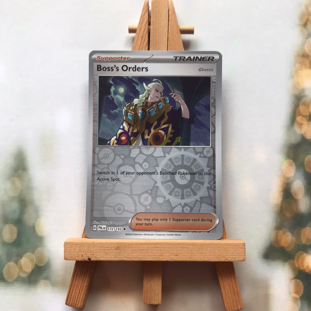Thẻ hình Pokemon Boss's Orders 172/193 - Lá bài lẻ Paldea Evolved Reverse Holo Rare Theme Deck Exclusive tiếng Anh chính hãng