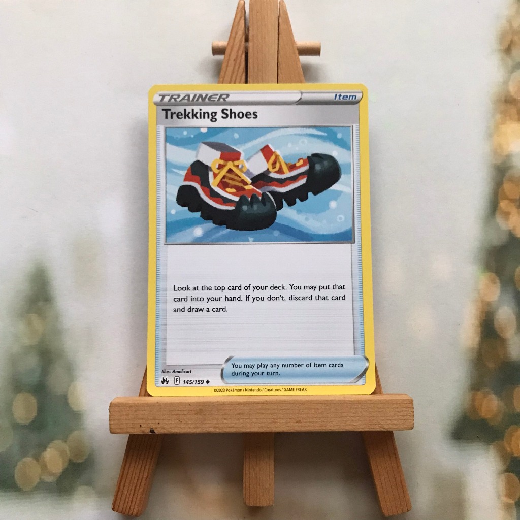 Thẻ hình Pokemon Trekking Shoes 145/159 - Lá bài Sword & Shield: Crown Zenith Uncommon tiếng Anh chính hãng