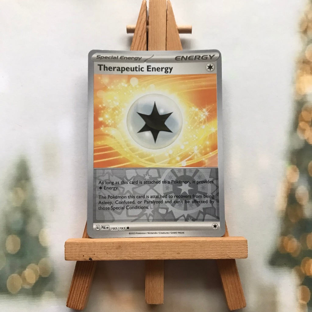 Thẻ hình Pokemon Therapeutic Energy 193/193 - Lá bài Scarlet & Violet: Paldea Evolved Reverse Holo tiếng Anh chính hãng