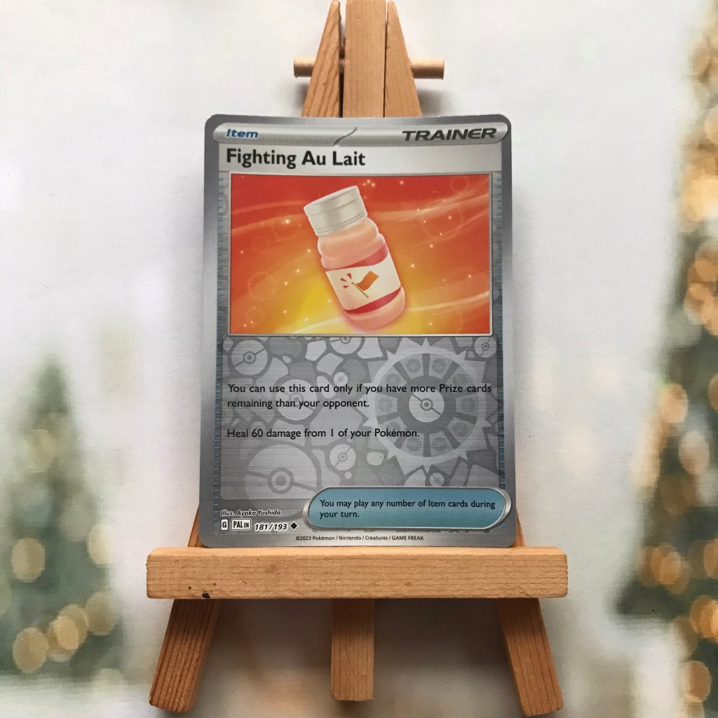 Thẻ hình Pokemon Fighting Au Lait 181/193 - Lá bài SVE Paldea Evolved Uncommon Reverse Holo tiếng Anh chính hãng