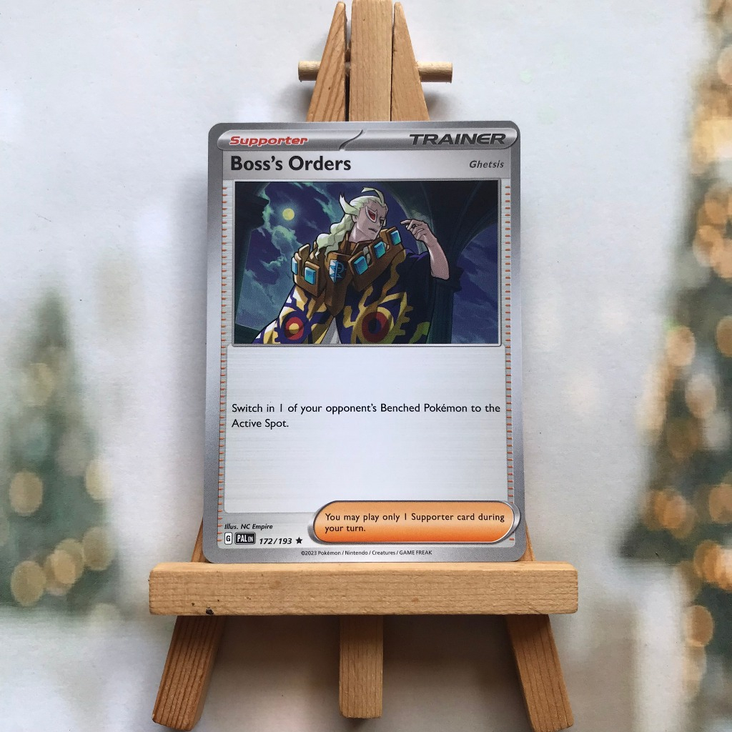 Thẻ hình Pokemon Boss's Orders 172/193 - Lá bài lẻ Paldea Evolved Reverse Holo Rare Theme Deck Exclusive tiếng Anh chính hãng