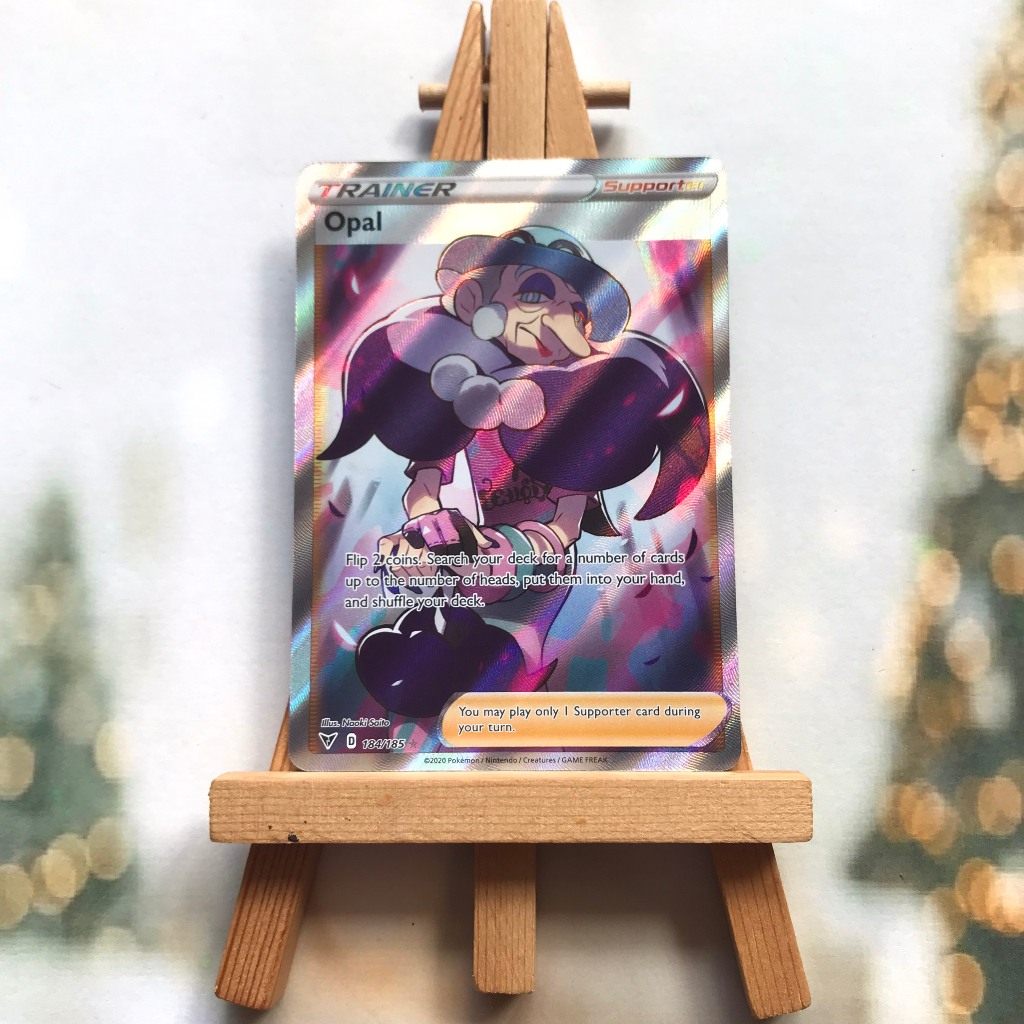 Thẻ hình Pokemon Opal 184/185 - Lá bài lẻ Full Art Ultra Rare tiếng Anh chính hãng