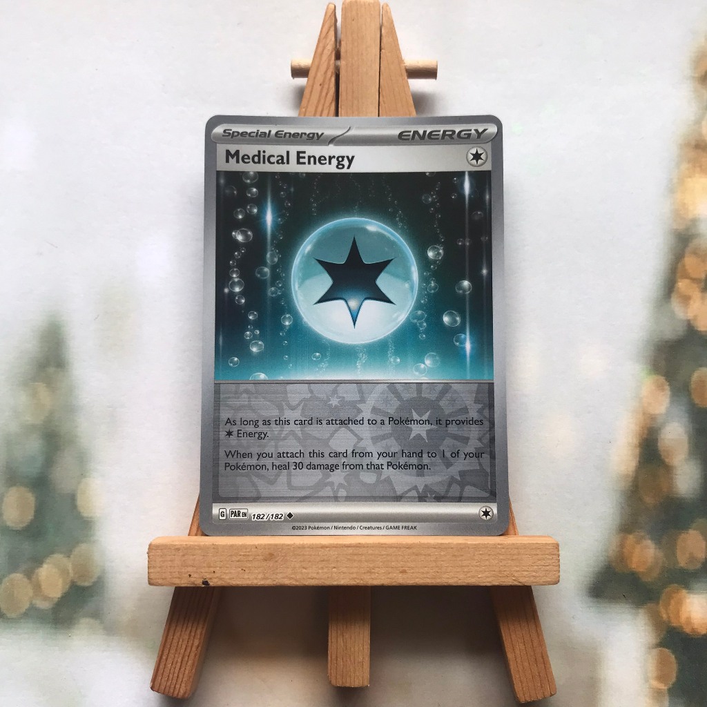 Thẻ hình Pokemon Medical Energy 182/182 - Lá bài Scarlet&Violet Paradox Rift Uncommon Reverse Holo tiếng Anh chính hãng