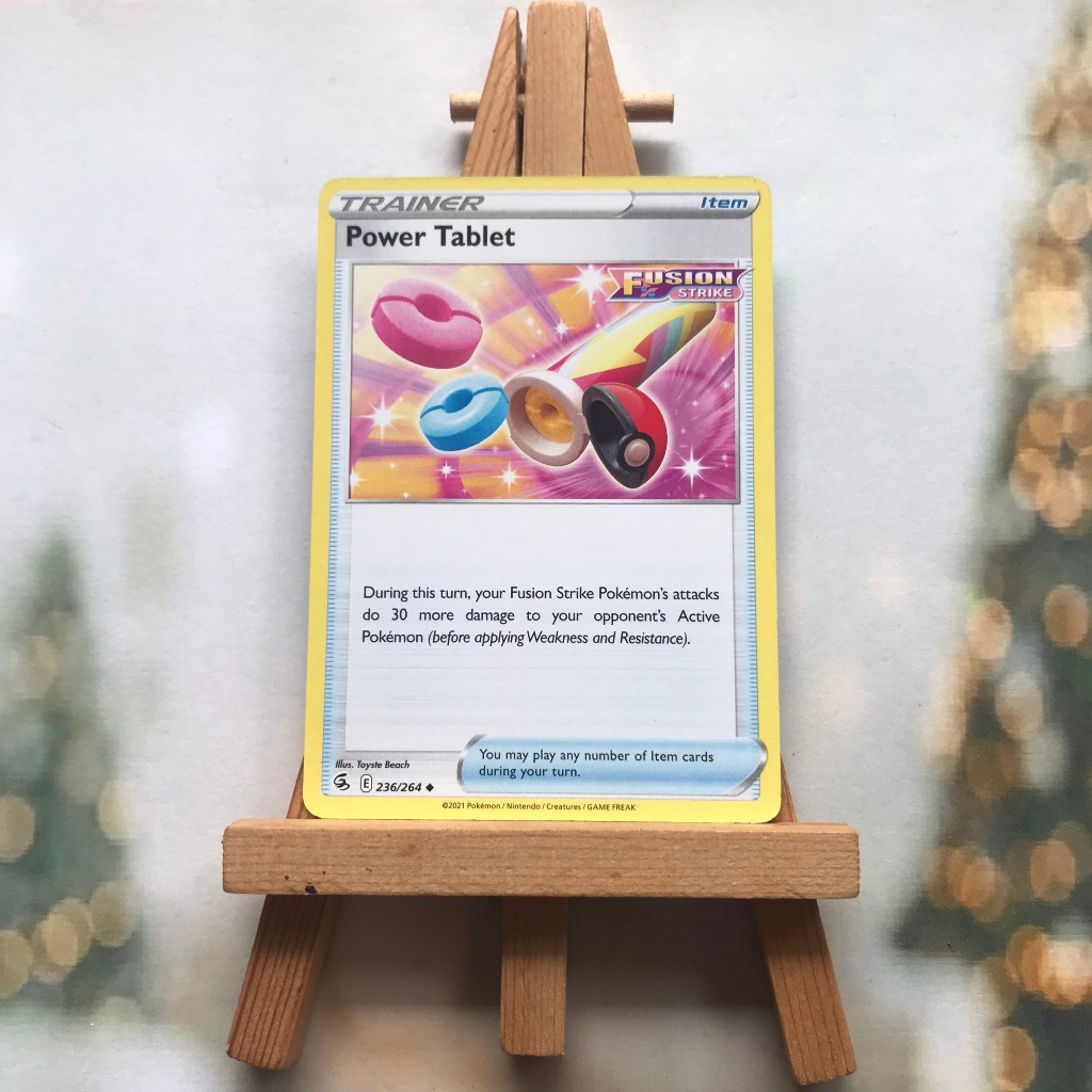 Thẻ hình Pokemon Power Tablet 236/264 - Lá bài lẻ Fusion Strike Uncommon Reverse Holo tiếng Anh chính hãng