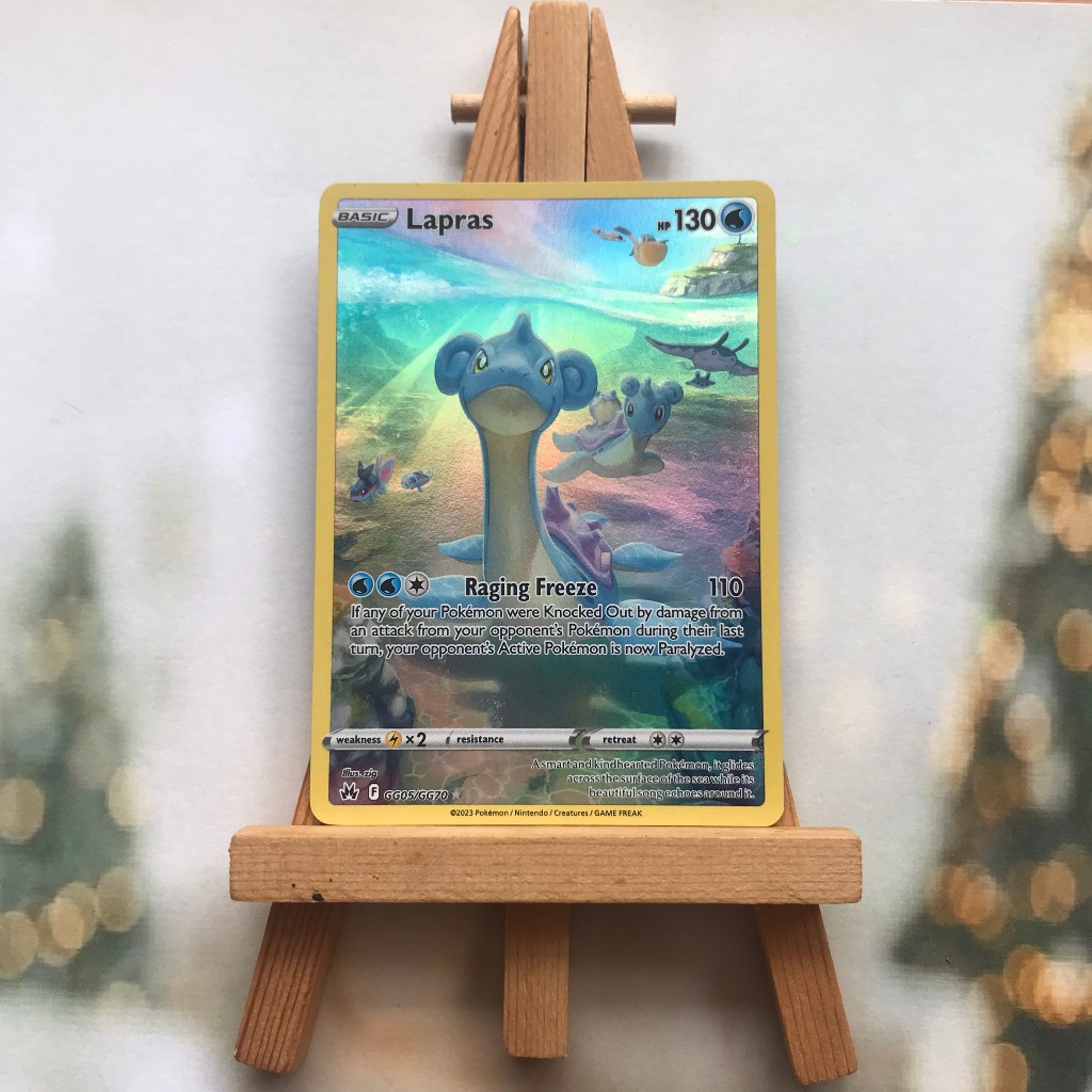 Thẻ hình Pokemon Lapras GG05/GG70 - Lá bài lẻ Holo Rare tiếng Anh chính hãng