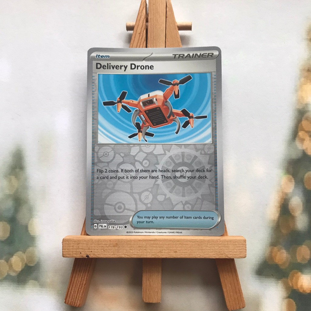 Thẻ Pokemon Delivery Drone 178/193 - Lá bài Scarlet&Violet Paldea Evolved Uncommon Reverse Holo tiếng Anh chính hãng