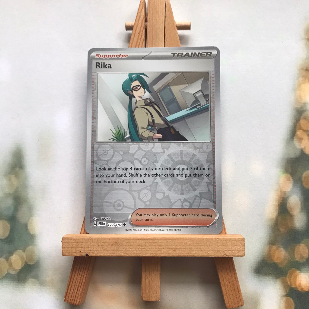 Thẻ hình Pokemon Rika 172/182 - Lá bài Scarlet & Violet: Paradox Rift Uncommon Reverse Holo tiếng Anh chính hãng