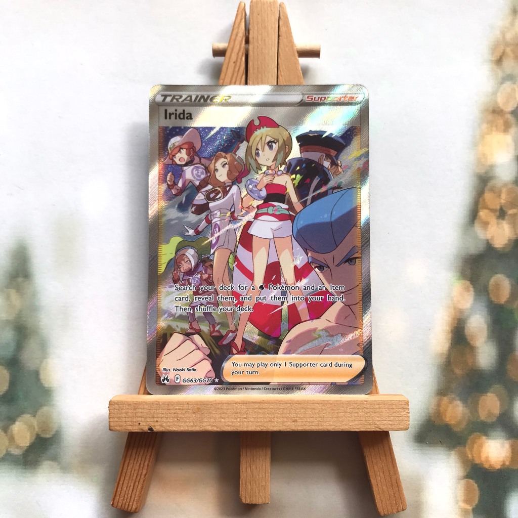 Thẻ hình Pokemon Irida GG63/GG70  - Lá bài lẻ Crown Zenith Full Art Ultra Rare tiếng Anh chính hãng