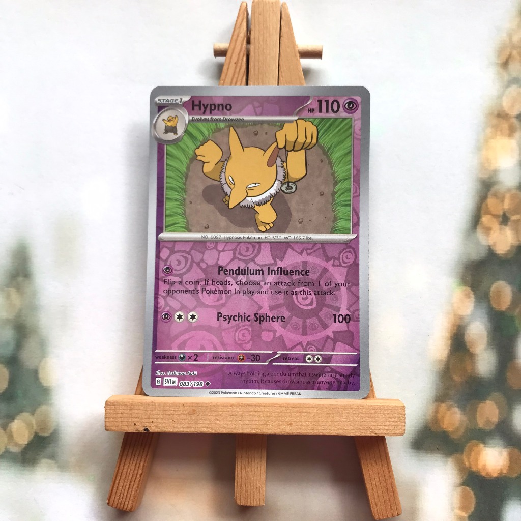 Thẻ hình Pokemon Hypno 083/198 - Lá bài lẻ Scarlet & Violet Base Set Uncommon Reverse Holo tiếng Anh chính hãng