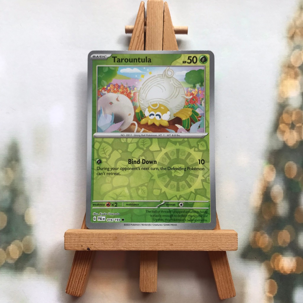 Thẻ hình Pokemon Tarountula 016/193 - Lá bài lẻ Scarlet & Violet: Paldea Evolved Common Reverse Holo tiếng Anh chính hãn