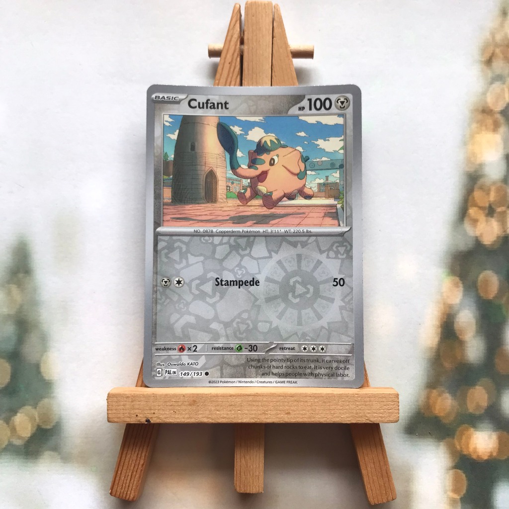 Thẻ hình Pokemon Cufant 149/193 - Lá bài lẻ Scarlet & Violet: Paldea Evolved Common Reverse Holo tiếng Anh chính hãng