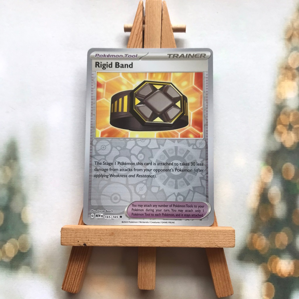 Thẻ hình Pokemon Rigid Band 165/165 - Lá bài lẻ Scarlet&Violet 151 Uncommon Reverse Holo tiếng Anh chính hãng